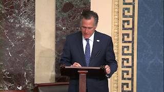 Senator Romney Honors Utah County Commissioner Newell Harward on Senate Floor