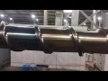 PE single screw design - longest screw you can see - PE100 extrusion machine #plastic #screw 