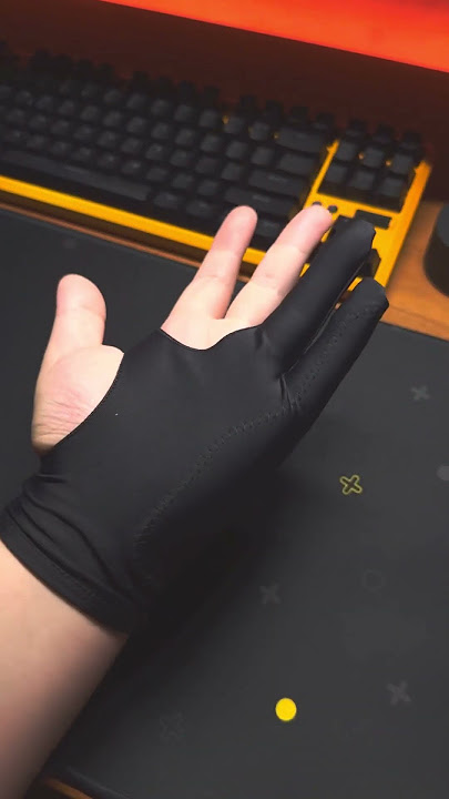 Black Digital Drawing Glove Palm Rejection Glove for Graphics Tablet