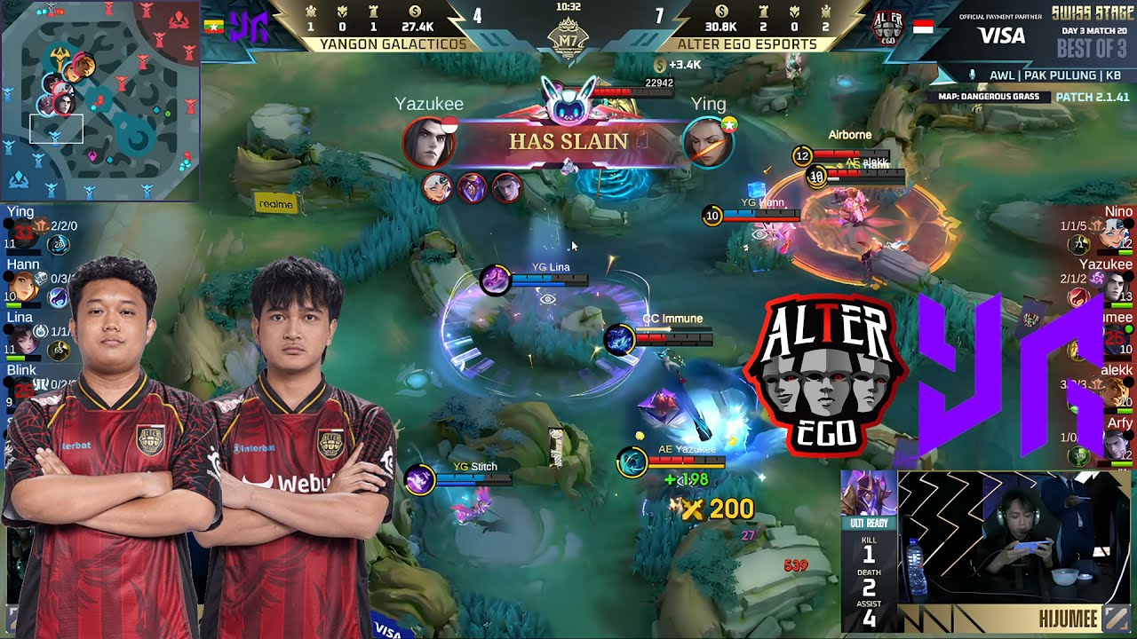 AE VS YG - YAZUKEE DENGAN LEOMORDNYA!!! NINO PERFECT TIMING