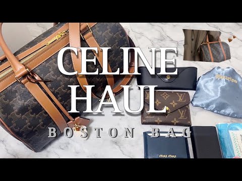 良品 CELINE 1828 ボストンバッグ オールレザー トリオンフ 大容量 CELINE セリーヌ スモール ボストン キュイル トリオンフ