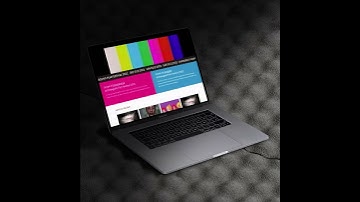 Laptop MockUp for a Website designed with Wordpress and Elementor Pro [Version 1]