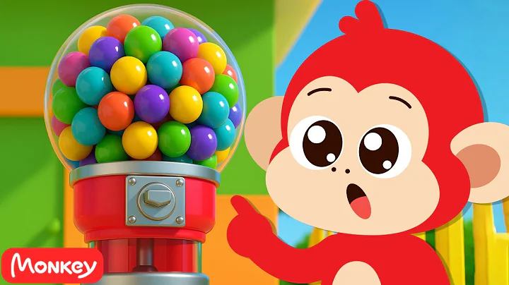 Monkey's Humpty Dumpty Gumball Machine! 🍬🎵 | Monkey Junior Nursery Rhymes & Kids Songs