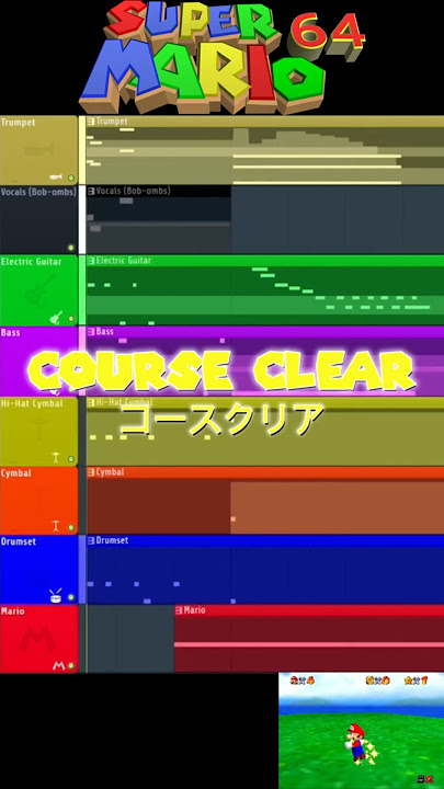SM64 COURSE CLEAR FL Studio Deconstruction #flstudio #nintendo #deconstruction #mario #herewego #マリオ