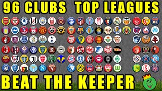 96 Clubs Beat The Keeper Marble Race / Marble Race King