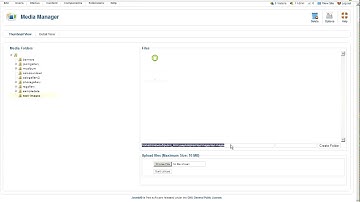 How to upload files in media manager in joomla 2.5