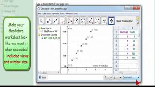 GeoGebra Tip Embed Worksheet in Wikispaces Wiki