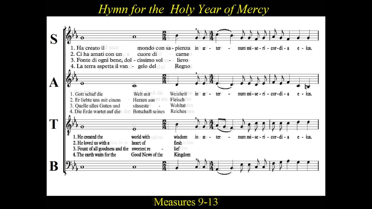 Inno per l'Anno Santo della Misericordia - Soprano - Italian - German