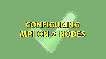 Configuring MPI on 2 nodes