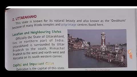 Class 4 Geography Chapter 12 States of India 1 part l