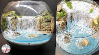 How to make waterfall terrarium | Diorama | Aquascape | DIY Resin Art Niagara falls