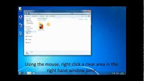 How to Create a New Folder in Windows 7