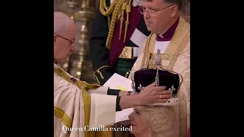 Kate and Charlotte's reaction when Camilla was crowned #shorts #kate #princesscharlotte