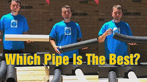 Which Drain Pipe Should You Use?  Hint: it's probably not what you think