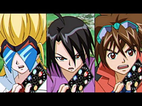 Shun vs Dan vs Masquerade - Bakugan (Episode 13)