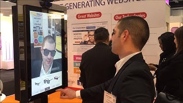 OWIZ + The In-Store Interactive Mirror by FittingBox at 100%Optical 2015