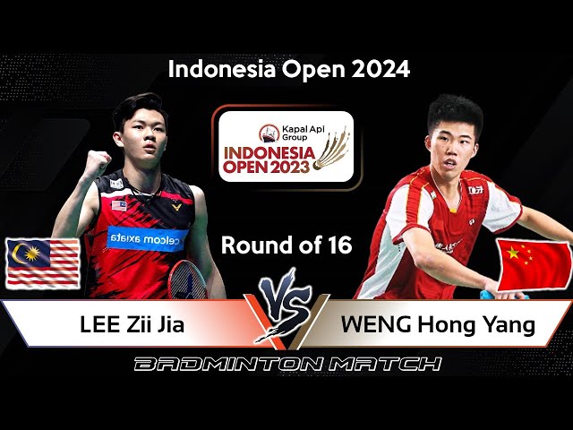 LEE Zii Jia (MAS) vs WENG Hong Yang (CHN) | Indonesia Open 2024 Badminton class=