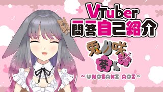 「【自己紹介】Vtuber一問一答自己紹介【兎ノ咲 葵】」のサムネイル