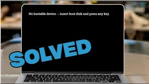FIX "NO BOOTABLE DEVICE" ERROR IN 5 MINUTES!