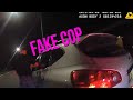 fake teen cop pulls over someone in front of actual cop