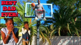 SURPRISED MY KIDS WITH A NBA BASKETBALL COURT