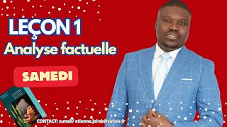 Leçon n° 1 - Analyse factuelle - SAMEDI (ECOSSA 2026- TRIMESTRE 2)