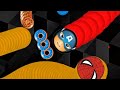 WORMS ZONE SUPER HEROES CHARACTER Captain America || CACING BESAR SUPER HERO EPIC GAMEPLAY #000111