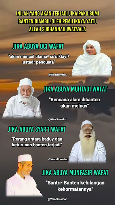 4 ulama paku banten yang di segani dunia #ulama #banten