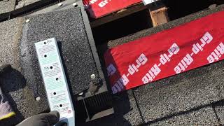 Installing Roof Anchors under Ridge Vent