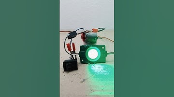 Amazing DIY Electric Project ⚡ | LED Light & Motor Experiment | #shorts #trending #science