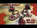 Warhammer 40k: Ad Mech Skitari Hunter Cohort List Update