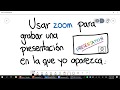 Como grabar una presentación incluyendo webcam en Zoom