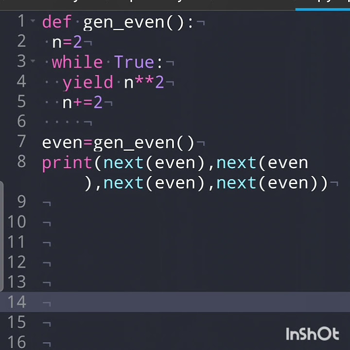 Python generator object - YouTube