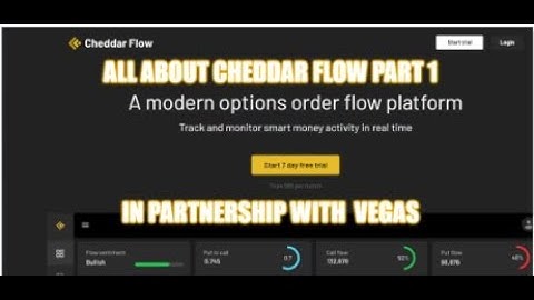 Cheddar FLOW PART 1 INTRO to CHEDDAR FLOW