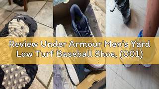 Review Under Armour Men's Yard Low Turf Baseball Shoe, (001) Black/Black/White, 11