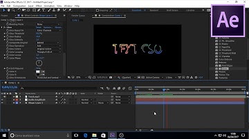 Audio React Text Shape - After Effects CC 2017