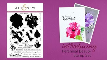 Altenew Stamps Intro - Perennial Beauty