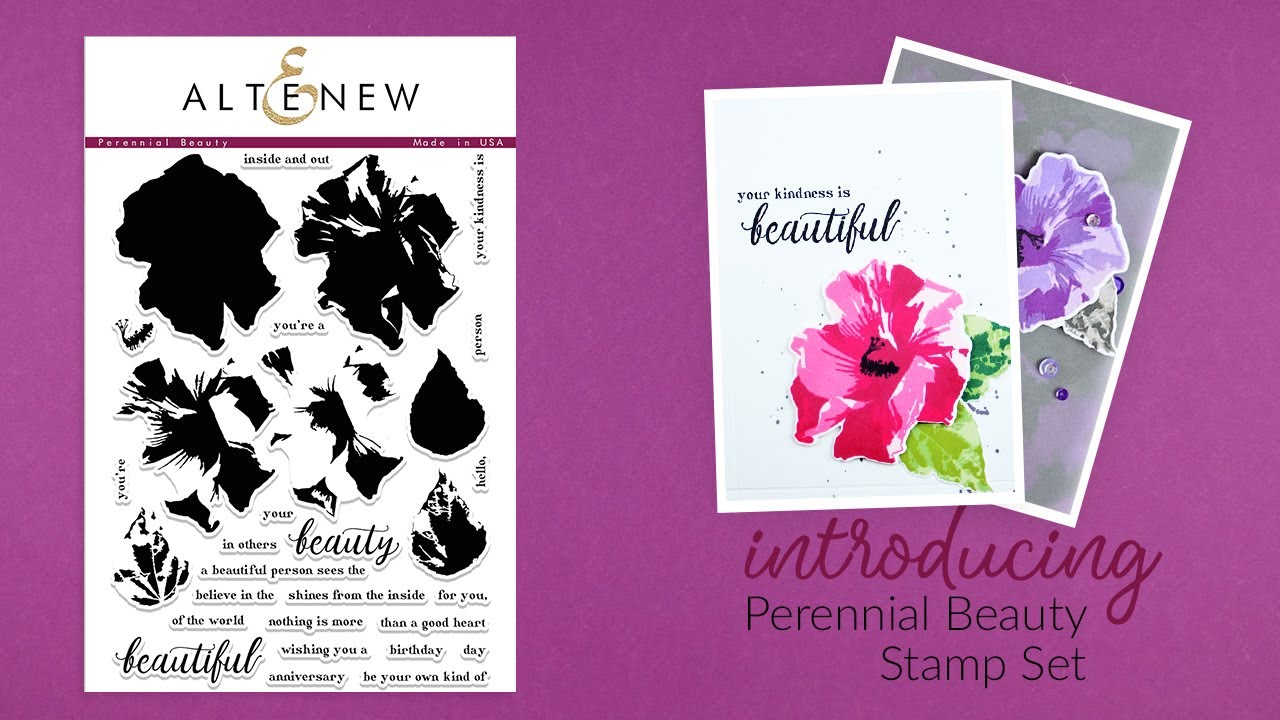 Altenew Stamps Intro - Perennial Beauty