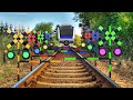 【踏切アニメ】楽しいふみきりカンカンの日常 #52 🚋 A fun railroad crossing every day #52 🚋