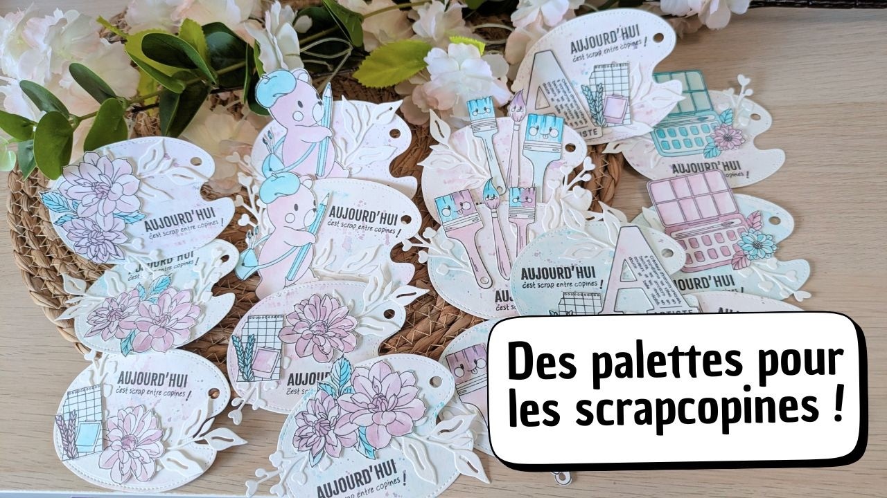 Des palettes pour les scrapcopines ! @Scrap Didi@Les Ateliers de Karine  #scrapbooking