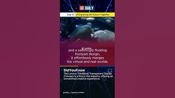 Did You Know The Lenovo ThinkBook Transparent Display Concept  #lenovothinkbook #transparentdisplay