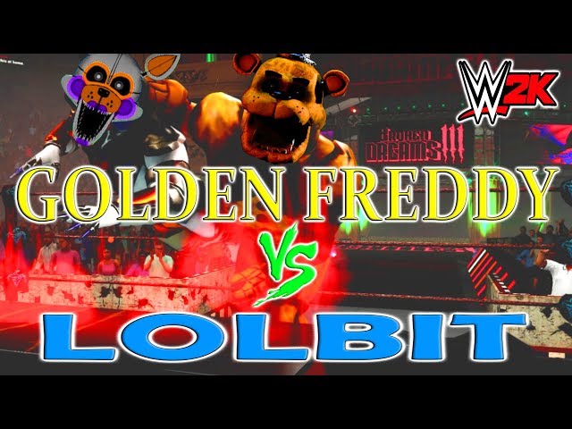 FREDBEAR VS GOLDEN FREDDY! (WWE 2K17 Cartoon Battle #23) 