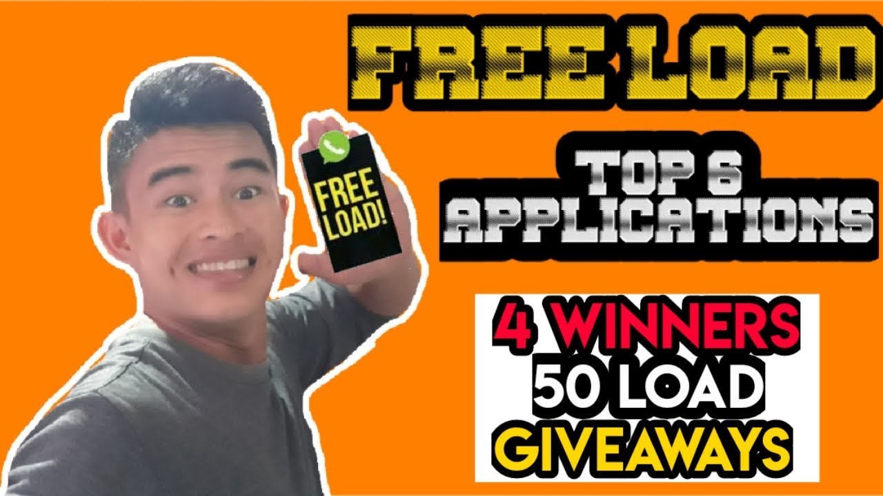 PAANO KUMITA NG FREE LOAD&CASH SA TOP 6 APPLICATION | 4 Winners 50 load Giveaways paano kumita sa youtube ng nanonood lang