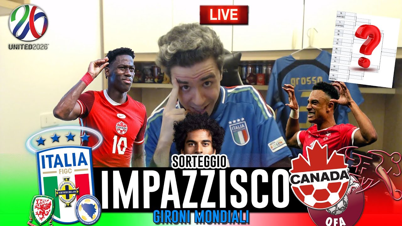 È ANDATA BENISSIMHAHAHAHAHAHAHHAAHAHHAHAHAHAHAHAAH | SORTEGGIO "ITALIA" GIRONI MONDIALI 2026