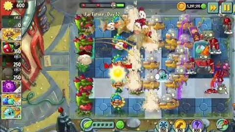 Plants vs Zombies 2 : FAR FUTURE - Day 32