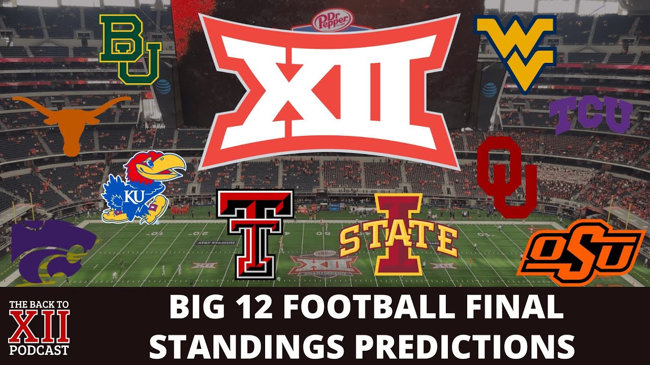 Big 12 Football Standings Predictions College Football Big 12