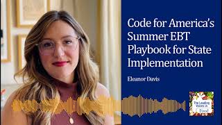 Code for America's Summer EBT Playbook for State Implementation