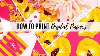 Quick Tips On How To Print Letter Size 8.5x11 From 12x12 Digital Papers | Scrapccraftastic