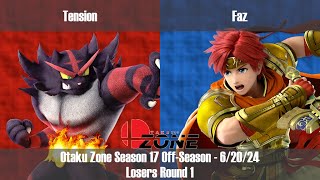 OZone17Off - L1 - Tension [Incineroar] vs Faz [Roy]