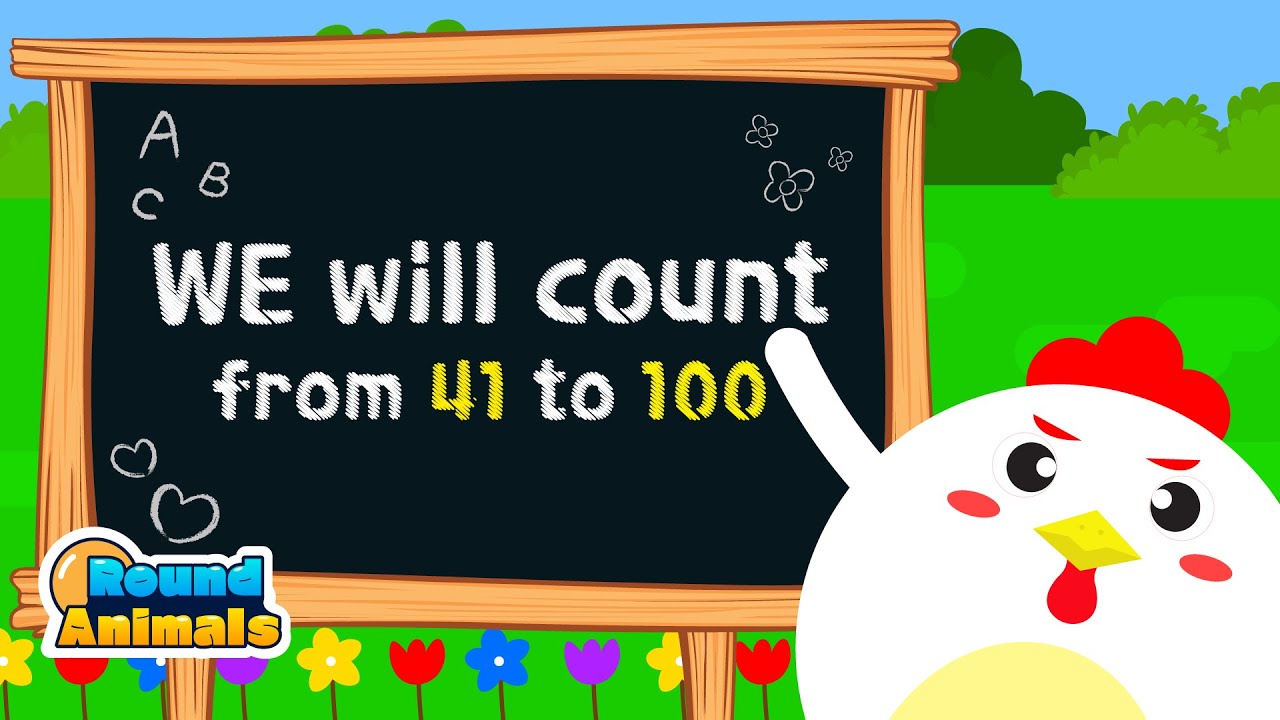 Count 41 to 100 | 영어로 41~100까지 숫자세기 | 코코팡 유아 영어 | 코코팡잉글리시 - YouTube